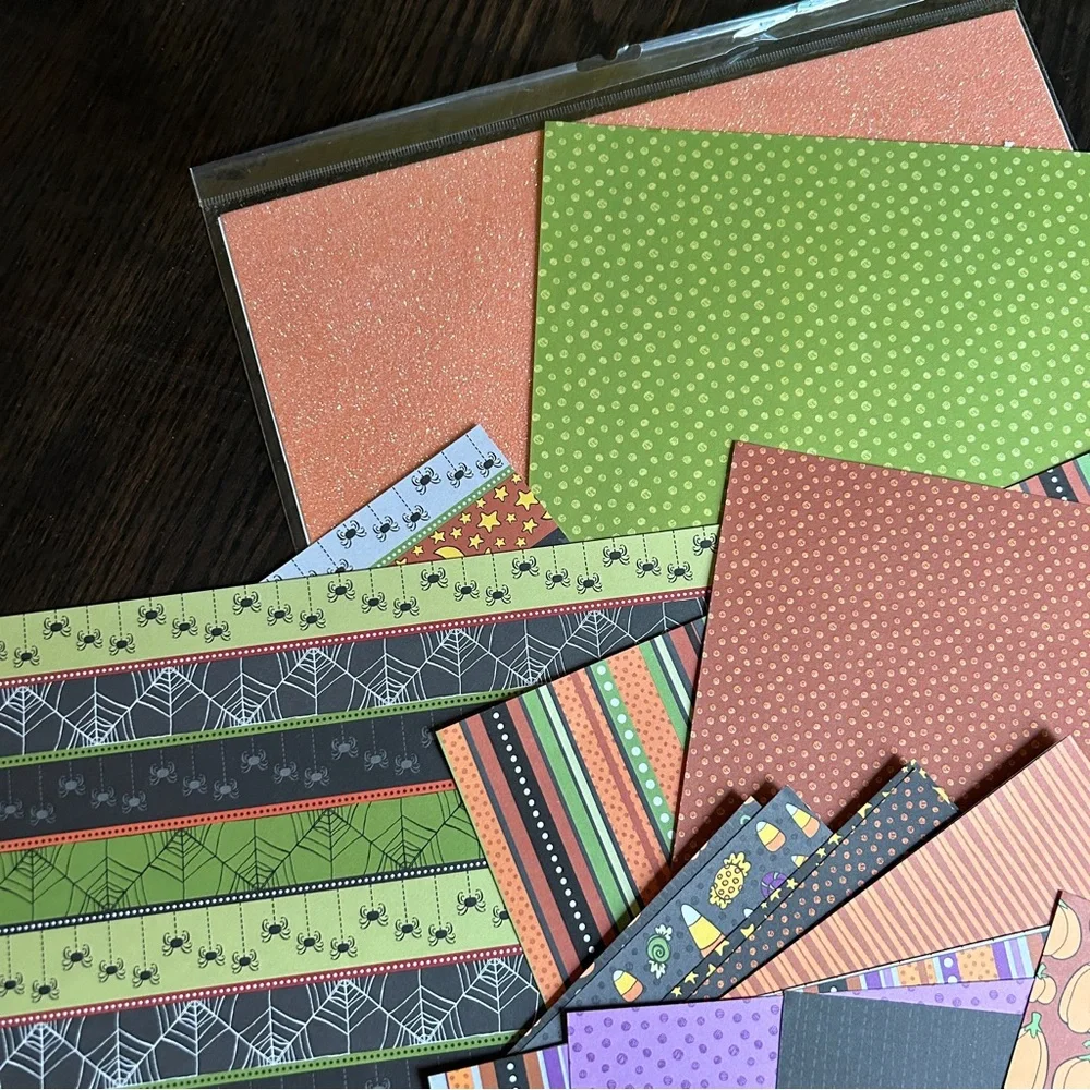 Halloween Loose Scrapbook Pages